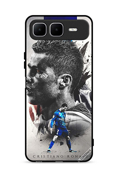 Covernex غطاء حماية لهاتف Infinix Smart 10 Plus بخلفية كريستيانو رونالدو
