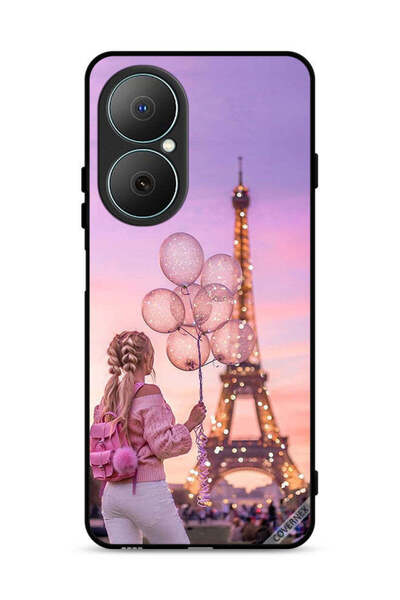 Covernex غطاء حماية لهاتف هواوي نوفا Y73 بطبعة فتاة تحمل بالونات