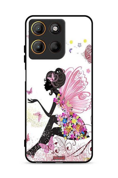 Tolwak غطاء حماية موتورولا موتو جي 15 بتصميم فتاة الفراشة