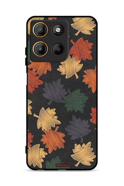 Tolwak غطاء حماية لهاتف موتورولا موتو جي 15 برسومات أوراق الخريف