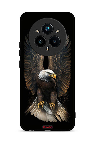 Tolwak غطاء حماية لجهاز Realme 14 Pro 5G بتصميم أجنحة النسر المنتشر