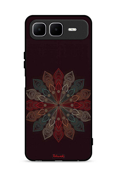 Tolwak غطاء حماية لهاتف إنفينيكس سمارت ١٠ بلس بنقشة زهرة ماندالا