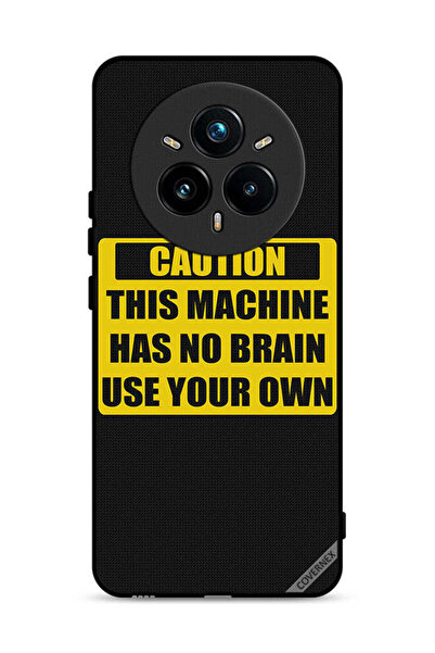 Covernex غطاء حماية Realme 14 Pro Plus 5G تحذير: هذا الجهاز لا يحتوي على دماغ...