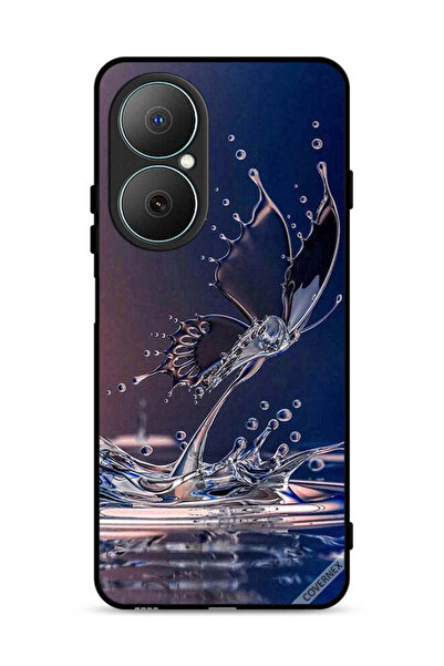 Covernex غطاء حماية لهاتف هواوي نوفا Y73 بنقشة قطرات الماء والفراشة