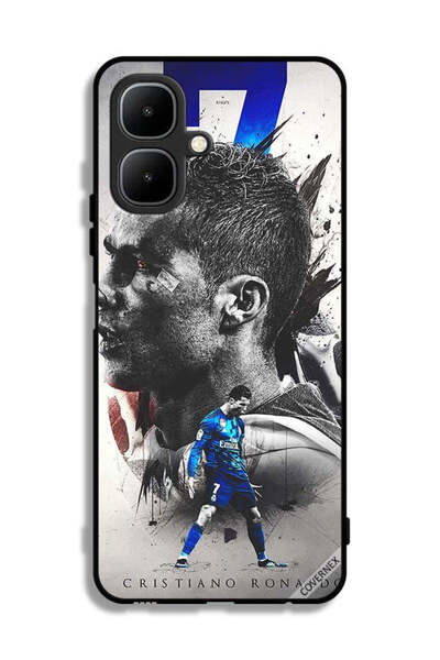 Covernex غطاء حماية لهاتف تكنو بوب 10 بخلفية كريستيانو رونالدو