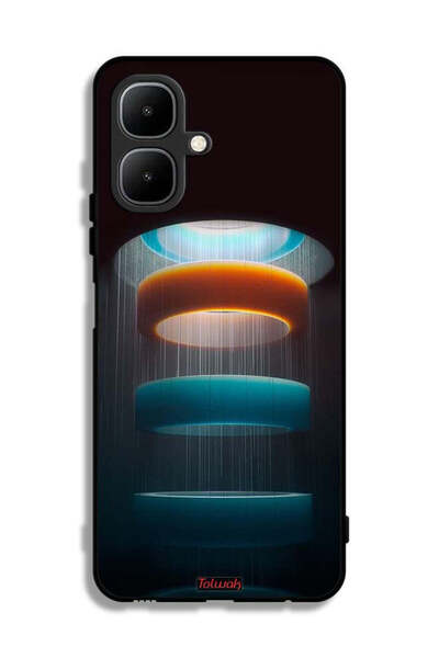 Tolwak غطاء حماية لهاتف Infinix Smart 10 بنمط حلقات فنية