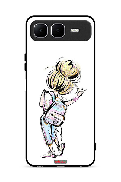 Tolwak غطاء حماية من إنفينيكس سمارت ١٠ بلس بطبعة "عودة إلى المدرسة"