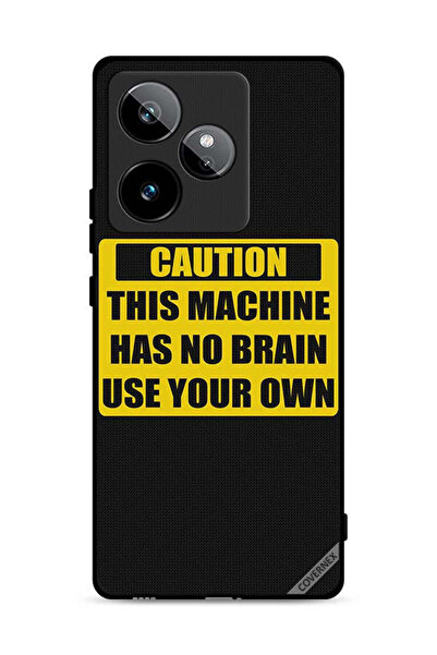 Covernex غطاء حماية لهاتف Realme GT 7T 5G تحذير: هذا الجهاز لا يحتوي على دماغ...