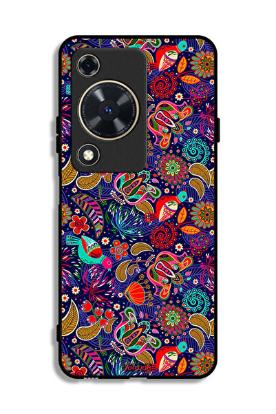 Tolwak غطاء حماية لهاتف هواوي نوفا Y72S بنقشة طيور وأوراق زهور ملونة