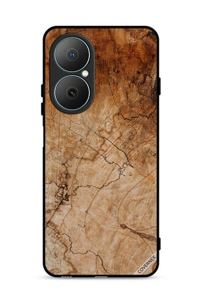 Covernex غطاء حماية لهاتف هواوي نوفا Y73 بنمط خشبي عتيق