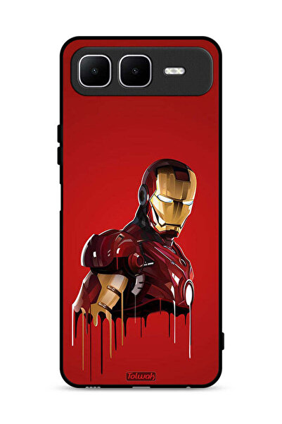 Tolwak غطاء حماية لهاتف Infinix Smart 10 Plus برسومات الرجل الحديدي