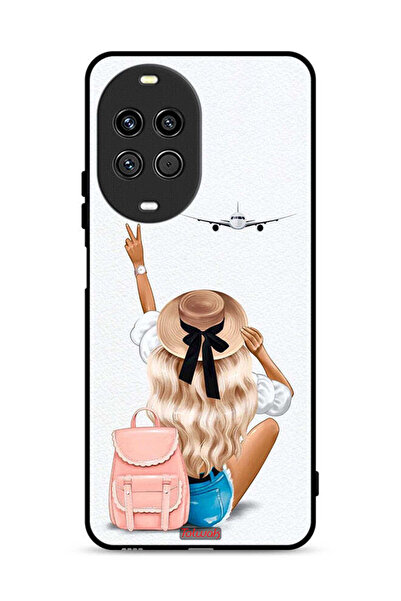 Tolwak غطاء حماية لهاتف هواوي نوفا 14 5G، فتاة تحب السفر