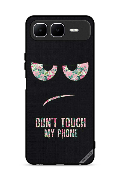 Covernex غطاء حماية لهاتف إنفينيكس سمارت 10 بلس مطبوع عليه عبارة "لا تلمس هاتفي"