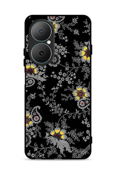 Covernex غطاء حماية لهاتف هواوي نوفا Y73 بخلفية زهور فنية