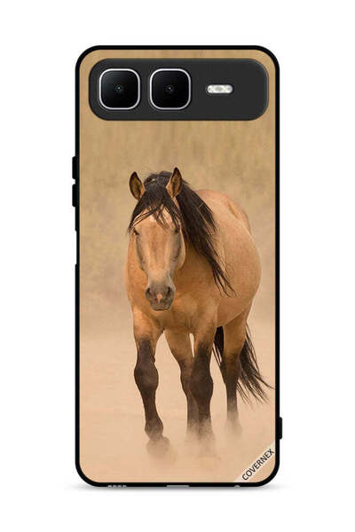 Covernex غطاء حماية لهاتف Infinix Smart 10 Plus بتصميم سباق الخيل