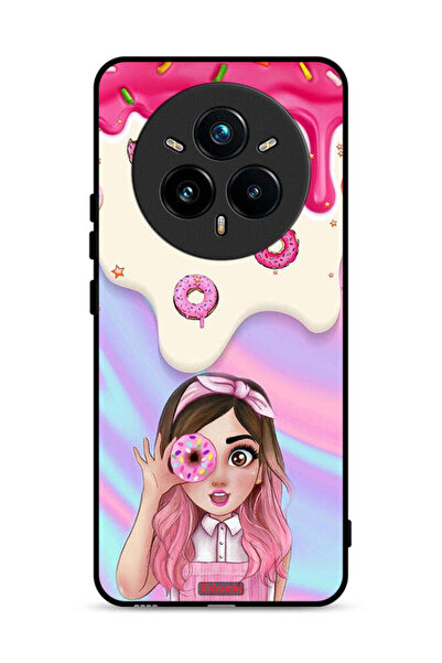 Tolwak غطاء حماية لهاتف Realme 14 Pro Plus 5G يحمل صورة دونات