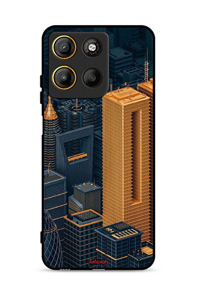 Tolwak غطاء حماية لهاتف موتورولا موتو جي 15 - مباني فنية