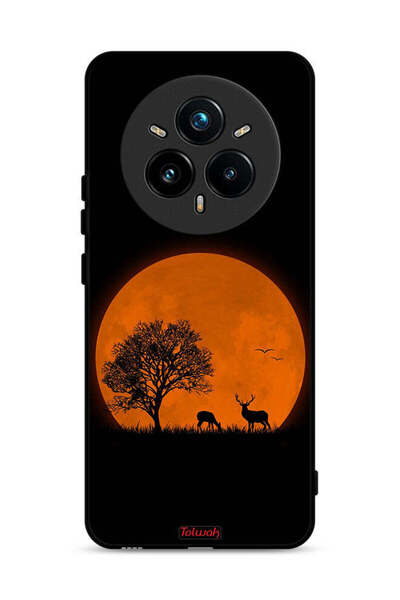 Tolwak غطاء حماية لهاتف Realme 14 Pro 5G برسومات قمر المساء