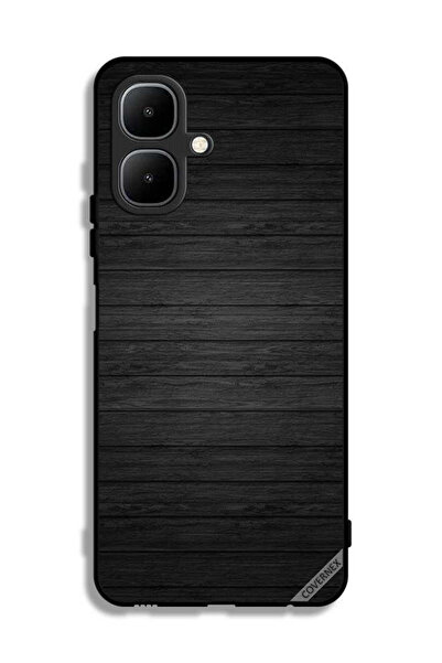 Covernex غطاء حماية لهاتف إنفينيكس سمارت 10 بنمط خشبي داكن