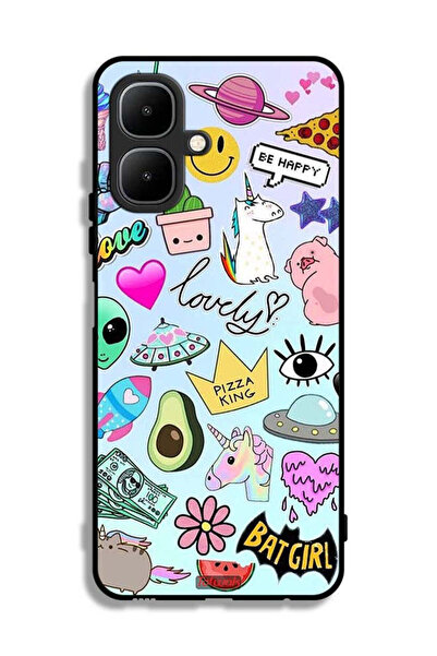 Tolwak غطاء حماية لهاتف تكنو بوب 10 بملصقات جميلة