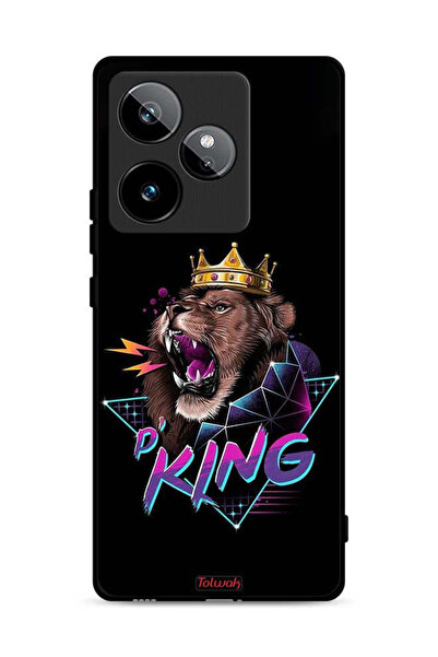 Tolwak غطاء حماية لهاتف Realme GT 7 5G برسومات الأسد الملك