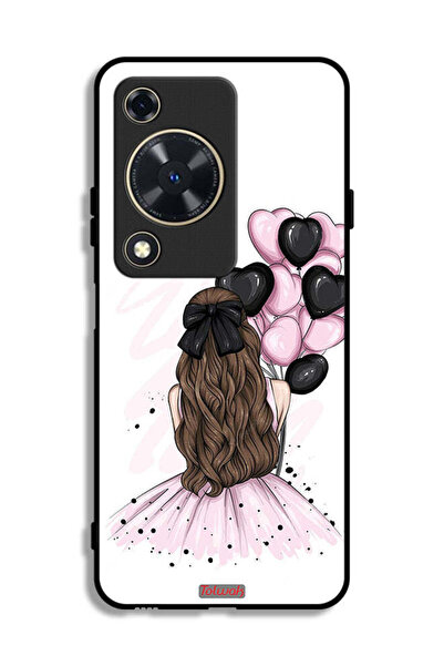 Tolwak غطاء حماية لهاتف هواوي نوفا Y63 برسومات فتاة تحمل بالونات