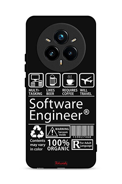 Tolwak غطاء حماية لهاتف Realme 14 Pro 5G ملصق مهندس برمجيات