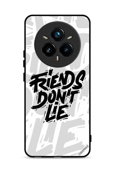 Covernex غطاء حماية لهاتف Realme 14 Pro Plus 5G بطبعة "أصدقاء الخط لا يكذبون"