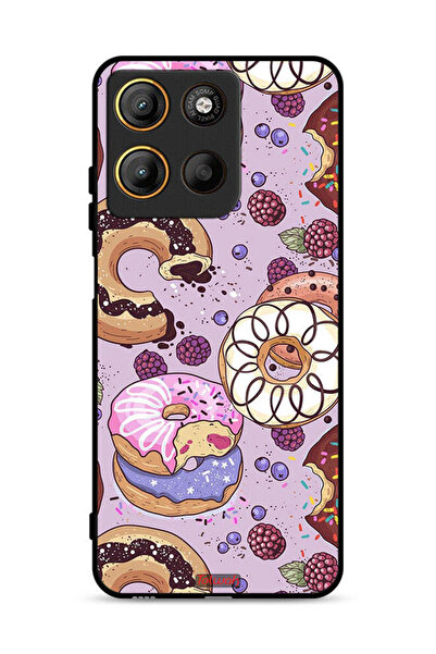 Tolwak غطاء حماية لهاتف موتورولا موتو جي 15 برسومات دوناتس آرت