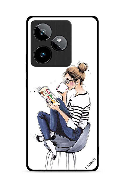 Covernex غطاء حماية لهاتف Realme GT 7 5G بطبعة كتاب قراءة الفن