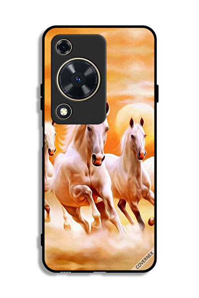 Covernex غطاء حماية لهاتف هواوي نوفا Y72S بتصميم خيول تركض