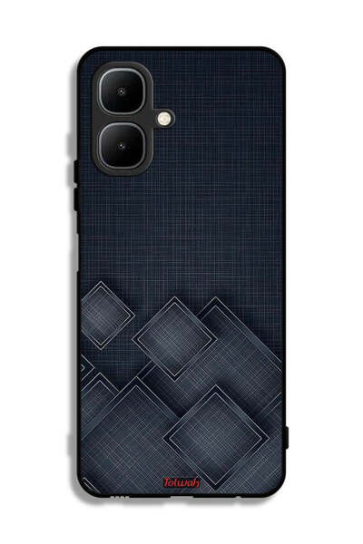 Tolwak غطاء حماية لهاتف إنفينيكس سمارت 10 بنقشة مربعات على القماش