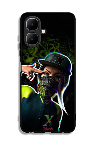 Tolwak غطاء حماية لهاتف إنفينيكس سمارت 10 برسومات فنية جمالية للبنات