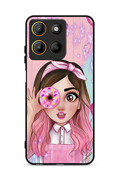 Covernex غطاء حماية موتورولا موتو جي 15 - فن فتاة محبة الدونات