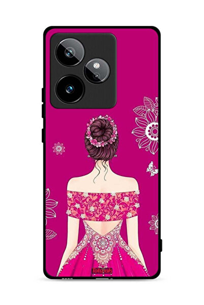 Tolwak غطاء حماية لهاتف Realme GT 7T 5G برسومات فتاة وزهور