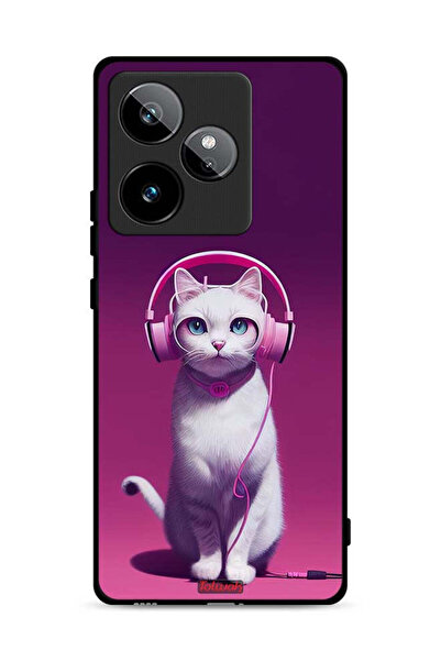 Tolwak غطاء حماية لهاتف Realme GT 7 5G بتصميم قطة لطيفة