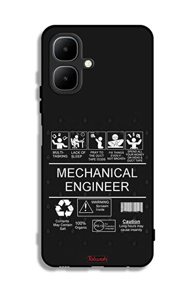 Tolwak غطاء حماية لهاتف Infinix Smart 10 - ملصق مهندس ميكانيكي