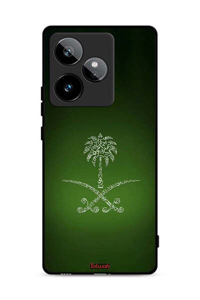 Tolwak Realme GT 7 5G Protective Case Cover Kingdom Of Saudi Arabia Sign Vintage