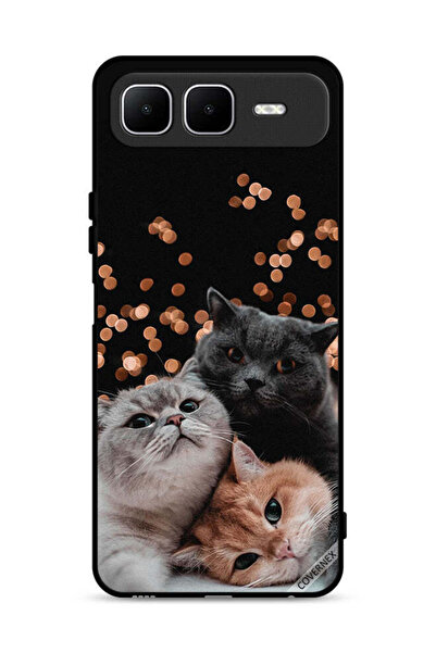 Covernex غطاء حماية لهاتف Infinix Smart 10 Plus بتصميم قطط