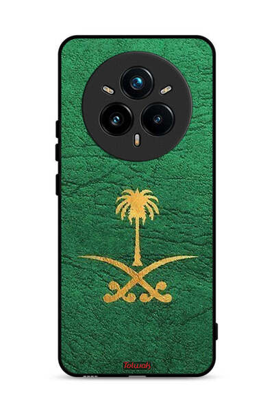 Tolwak غطاء حماية لجهاز Realme 14 Pro Plus 5G، علامة المملكة العربية السعودية، جلد