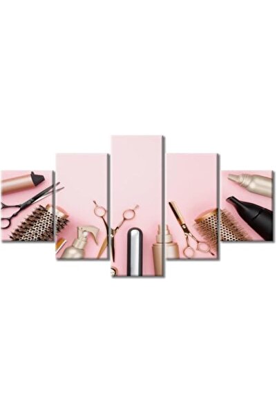 Today Idea Modern Hair Cutting Tools Canvas Set by Today Idea | 5-Piece Frame...