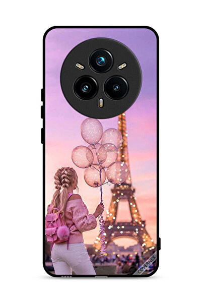 Covernex غطاء حماية لهاتف Realme 14 Pro 5G بطبعة فتاة تحمل بالونات