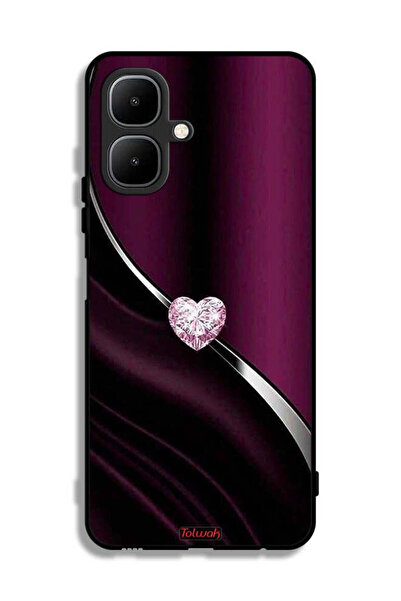 Tolwak غطاء حماية لهاتف إنفينيكس سمارت 10 بتصميم قلب ماسي