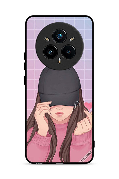 Covernex غطاء حماية لهاتف Realme 14 Pro 5G بطبعة Snap Love Cap Girl