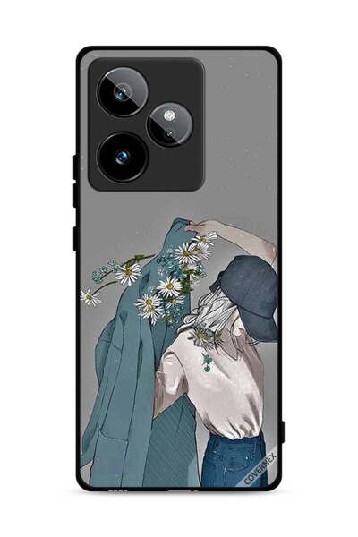 Covernex غطاء حماية لهاتف Realme GT 7T 5G برسم فتاة ترتدي معطفًا