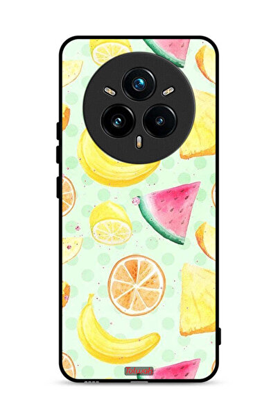 Tolwak غطاء حماية لهاتف Realme 14 Pro 5G برسومات فواكه وألوان مائية