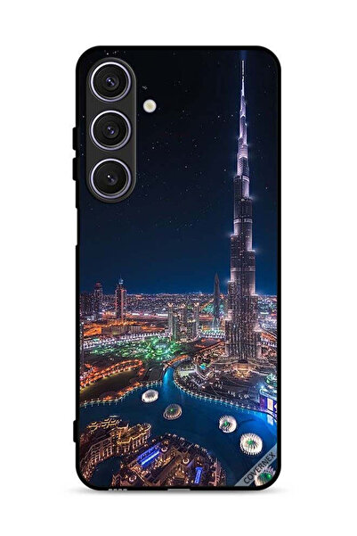 Covernex غطاء حماية لهاتف Samsung Galaxy A17 بمنظر ليلي لوسط المدينة