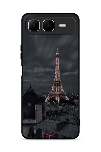 Tolwak غطاء حماية لهاتف إنفينيكس سمارت 10 بلس بتصميم برج إيفل في الليل