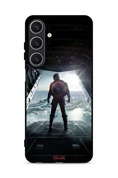 Tolwak غطاء حماية لهاتف سامسونج جالاكسي A17 بتصميم صورة كابتن أمريكا