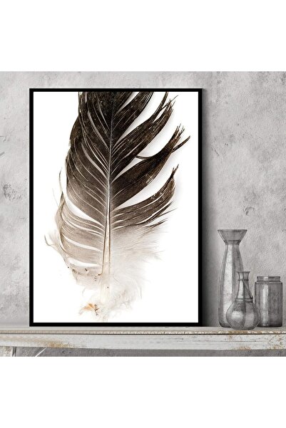 Today Idea لوحة فنية تجريدية من تصميم Today Idea | طباعة بإطار أبيض وأسود لغر...